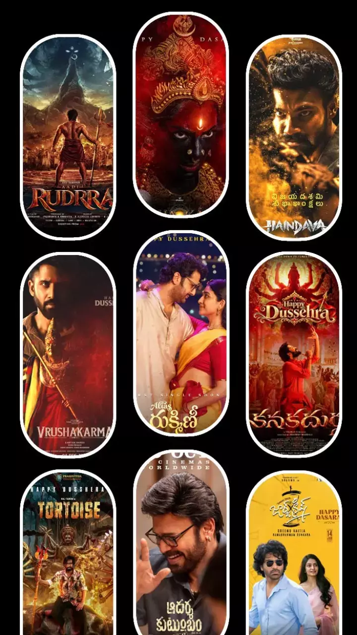 Happy Dussehra: Check Out The Festive Special Posters Of Tollywood’s Upcoming Movies Happy Dussehra: Check Out The Festive Special Posters Of Tollywood’s Upcoming Movies