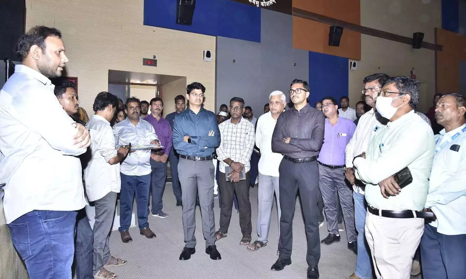 Anantapur district administrative officials inspecting venue arrangements at the NTR Auditorium on the JNTU campus on Wednesday ahead of the regional ‘CII Partnership Summit - 2026’ scheduled for Friday Anantapur district administrative officials inspecting venue arrangements at the NTR Auditorium on the JNTU campus on Wednesday ahead of the regional ‘CII Partnership Summit - 2026’ scheduled for Friday