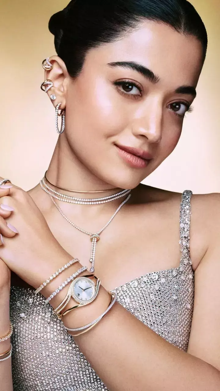 Rashmika Mandanna Is All Bold And Sparkling At The Swarovski Event