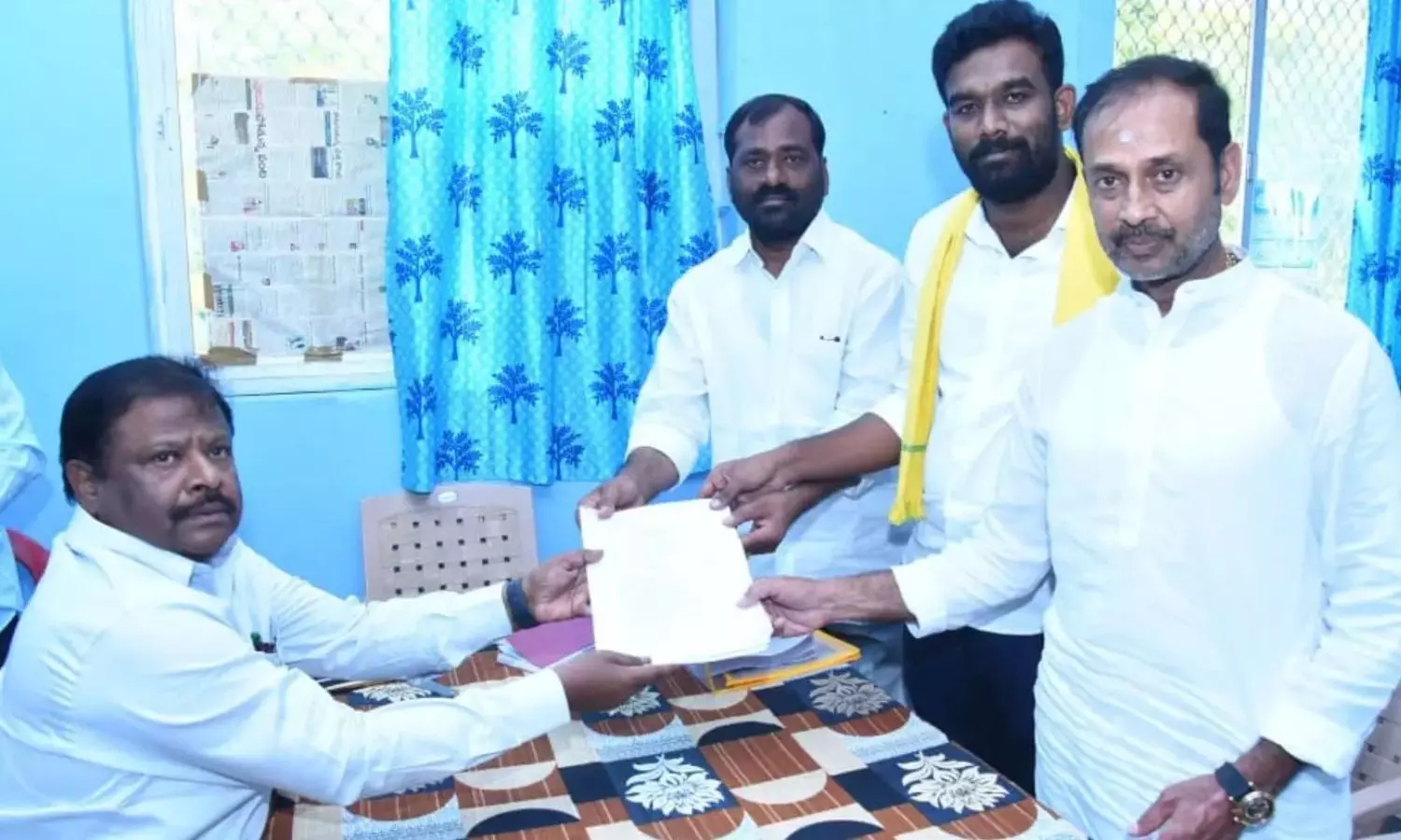 Paritala Sriram has filed the nomination Zilla Parishad Territorial Constituency (ZPTC) Paritala Sriram has filed the nomination Zilla Parishad Territorial Constituency (ZPTC)