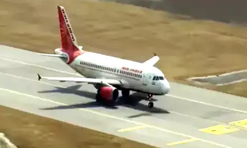 Air India flight makes safe emergency landing in Hyderabad after glitch Air India flight makes safe emergency landing in Hyderabad after glitch