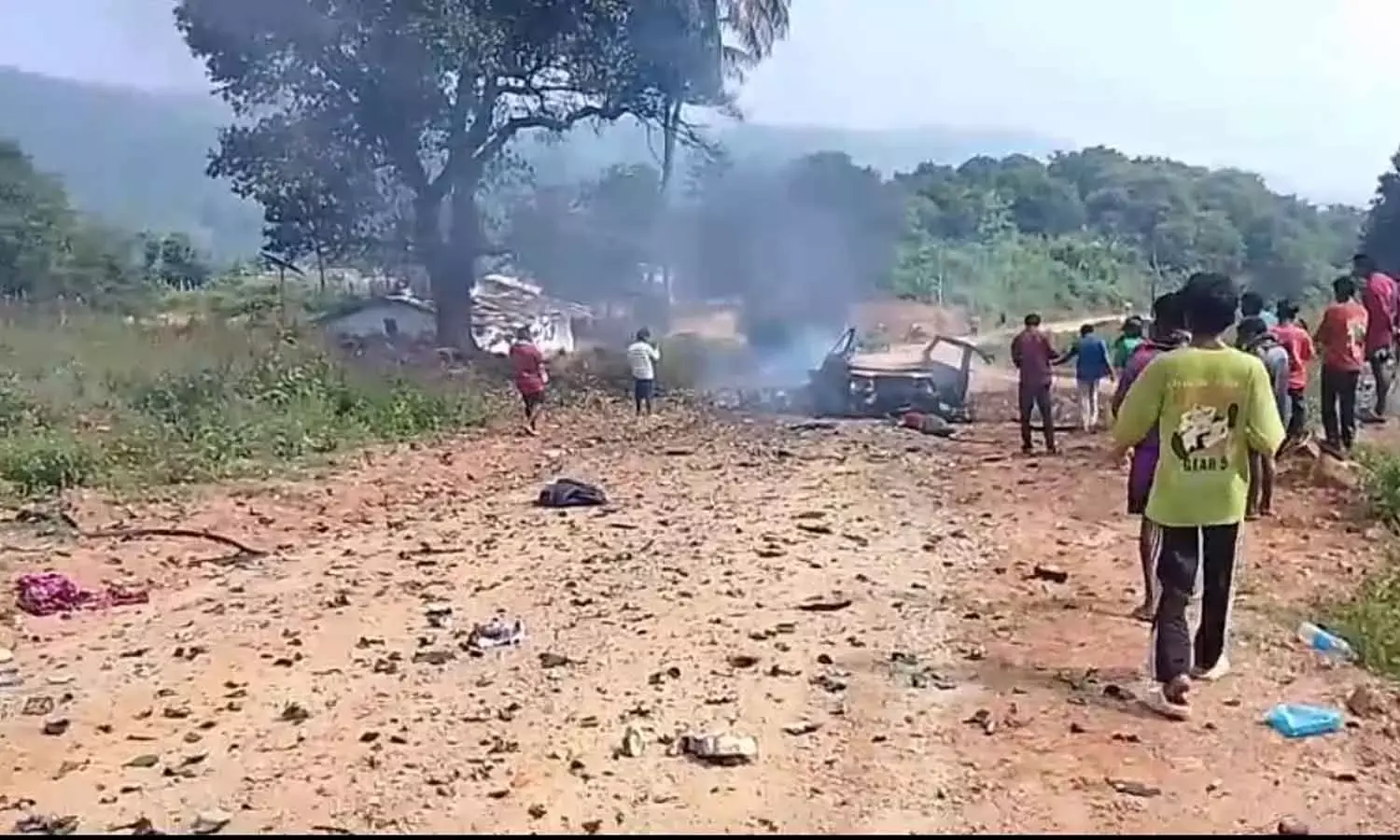 A massive explosion killed 7 people near Pinakota in Anantagiri mandal of ASR district on Saturday