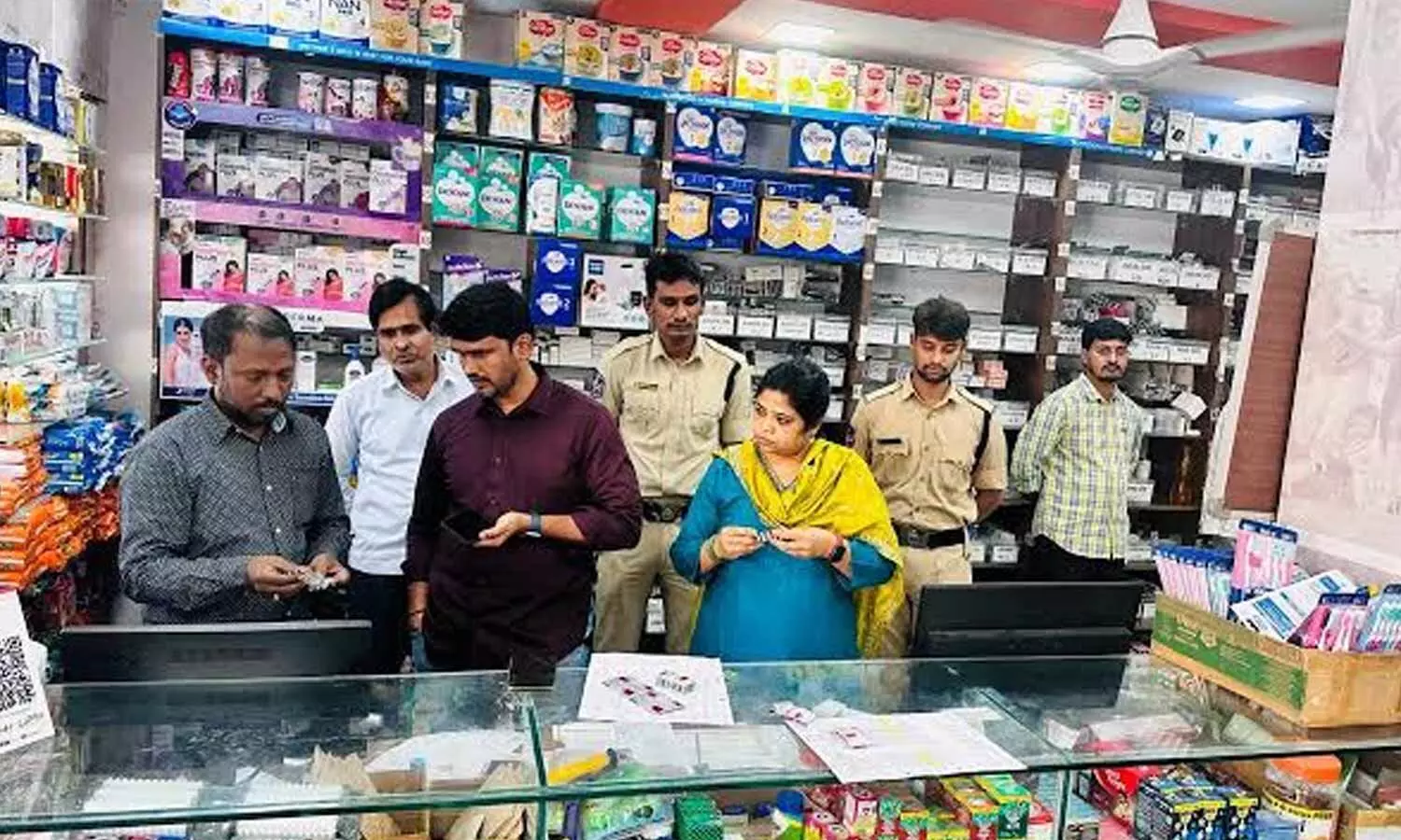 TG SAFE Inspects Medical Shops in Hyderabads Cure zone TG SAFE Inspects Medical Shops in Hyderabads Cure zone