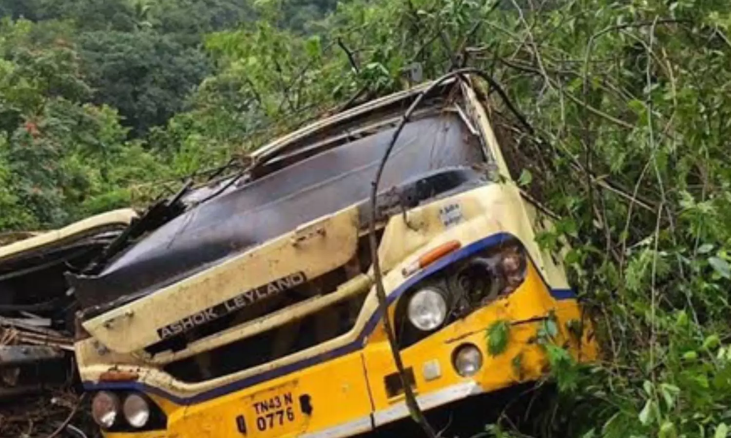 A government bus driver, Janagaraj, died after his vehicle was trapped in a landslide near Parliyar A government bus driver, Janagaraj, died after his vehicle was trapped in a landslide near Parliyar