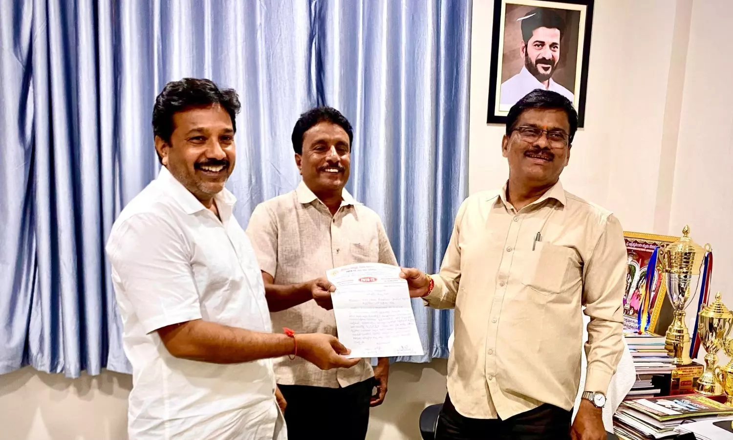 Jagtial district unit of PRTU TS has urged the District Educational Officer Ramu Jagtial district unit of PRTU TS has urged the District Educational Officer Ramu