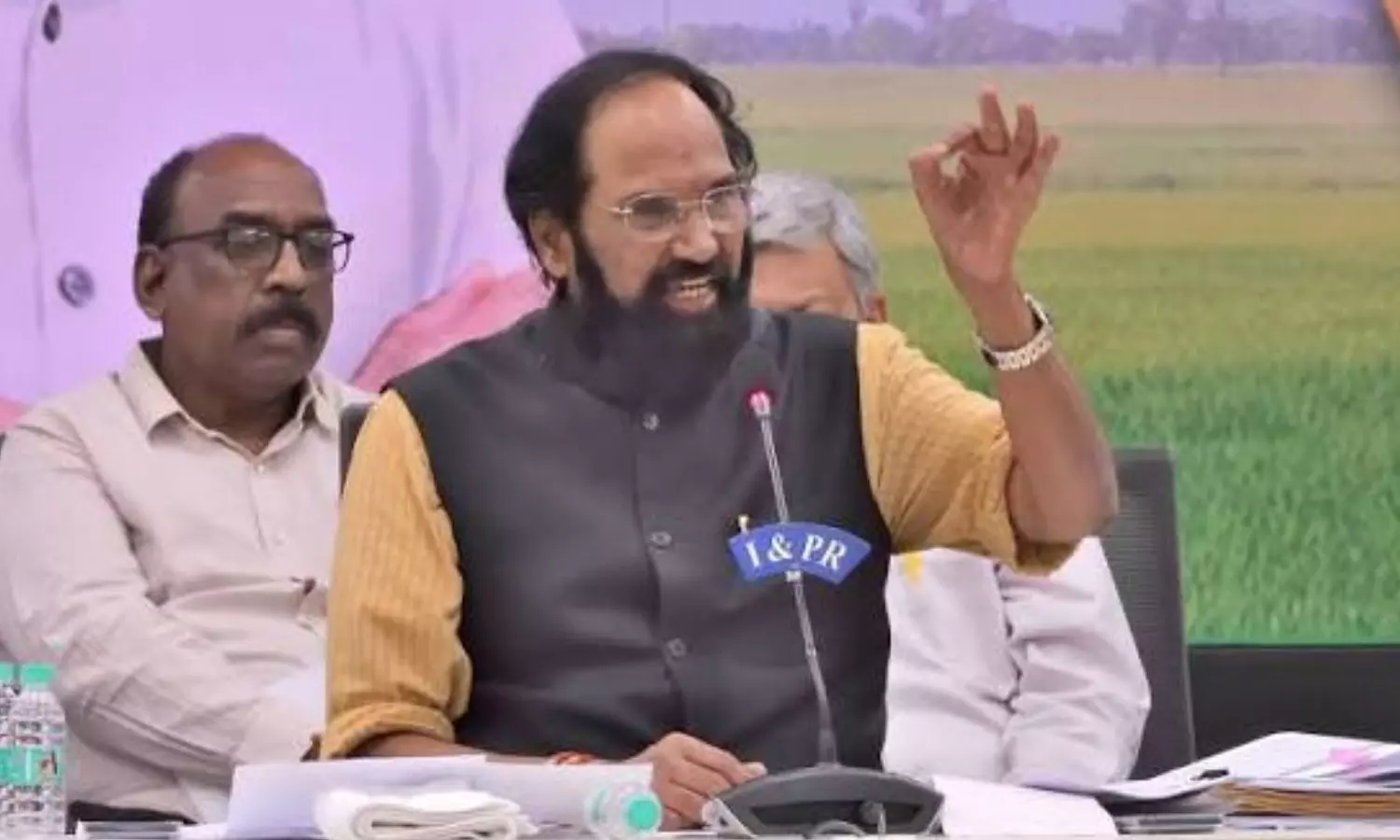 Telangana Irrigation Minister N Uttam Kumar Reddy Telangana Irrigation Minister N Uttam Kumar Reddy
