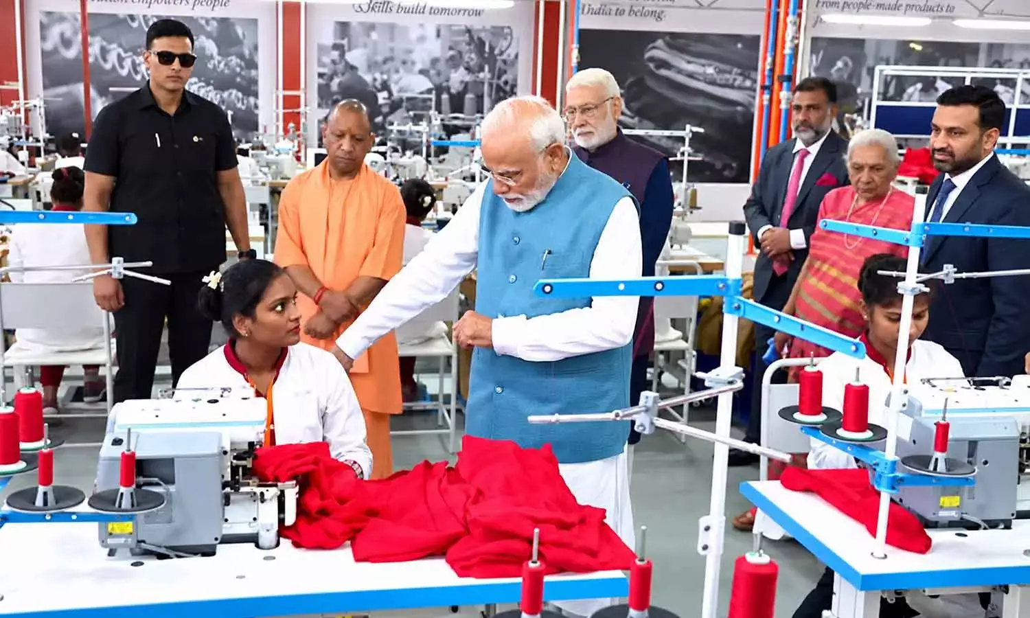 PM Modi inaugurates new garment manufacturing facility in Varanasi, interacts with workers