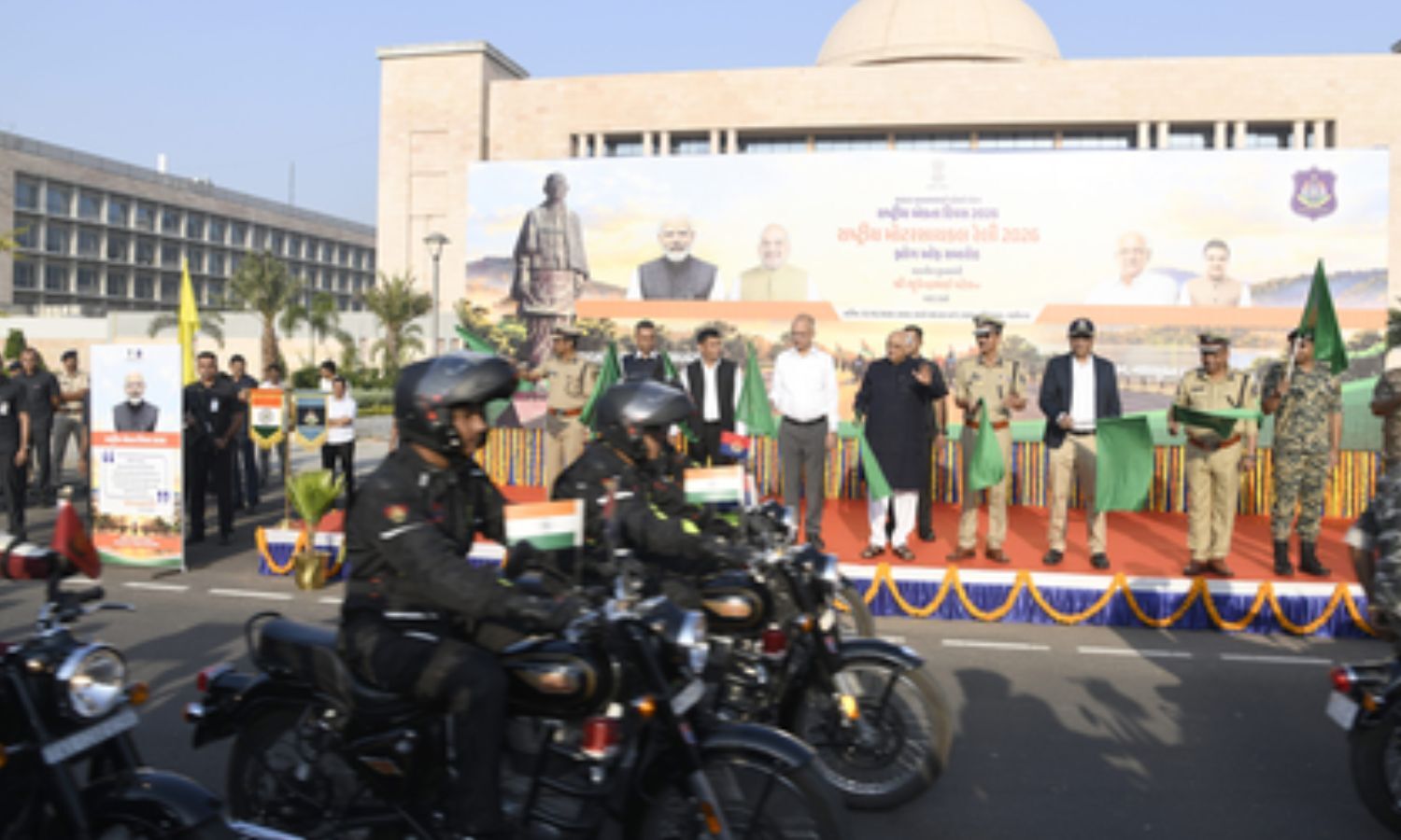 Nationwide anti-drug bike rally heads to Statue of Unity to join parade on October 31