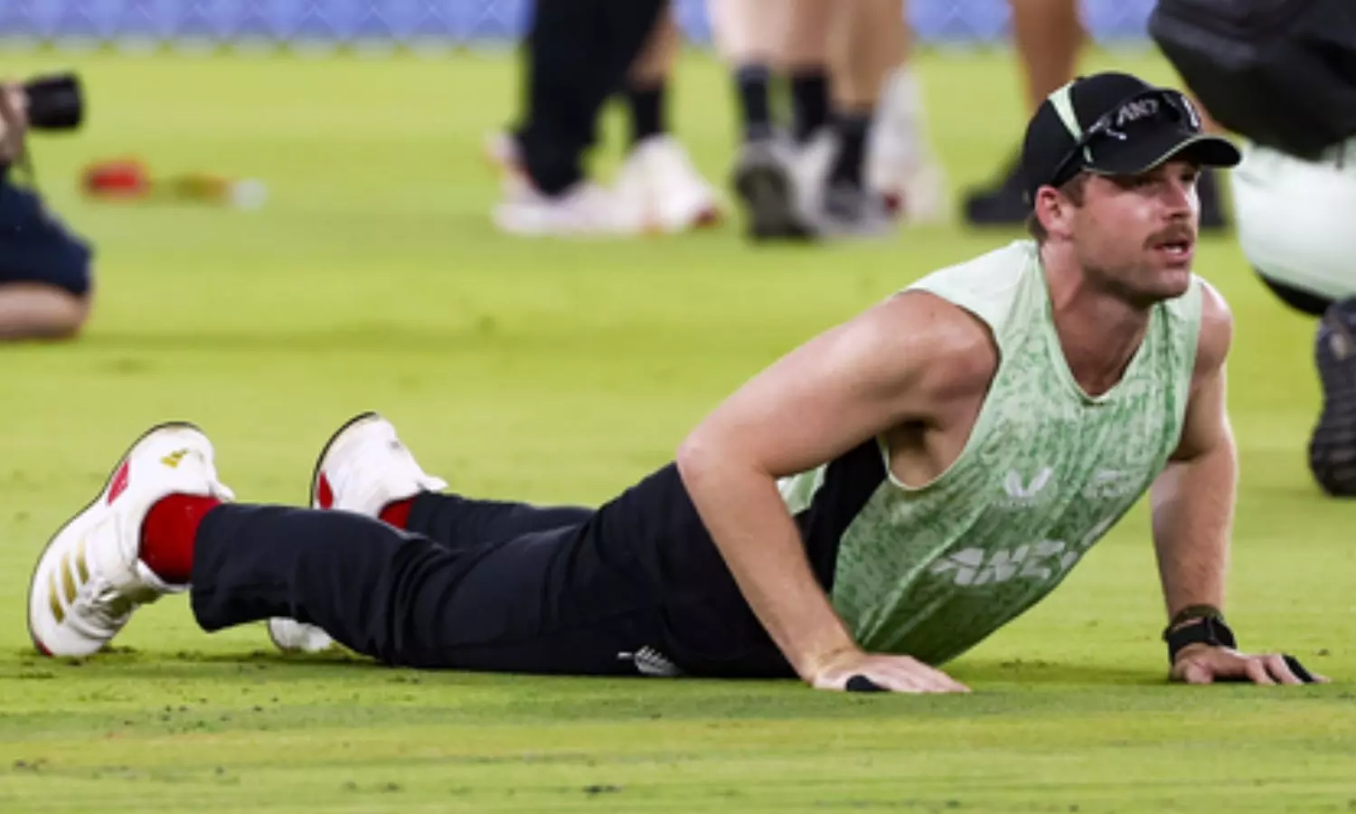 he team arrived here ahead of the third T20I against India, to be played on Tuesday. he team arrived here ahead of the third T20I against India, to be played on Tuesday.