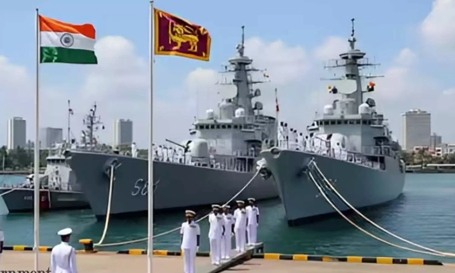 Indian Navy training squadron arrives in Sri Lanka on three-day visit Indian Navy training squadron arrives in Sri Lanka on three-day visit