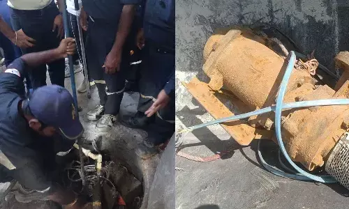 15 illegal borewells dismantled near Sunnam Cheruvu