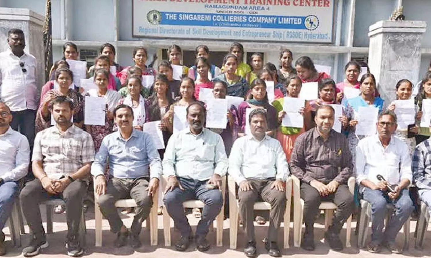 SCCL skill development initiative benefits 121 women SCCL skill development initiative benefits 121 women