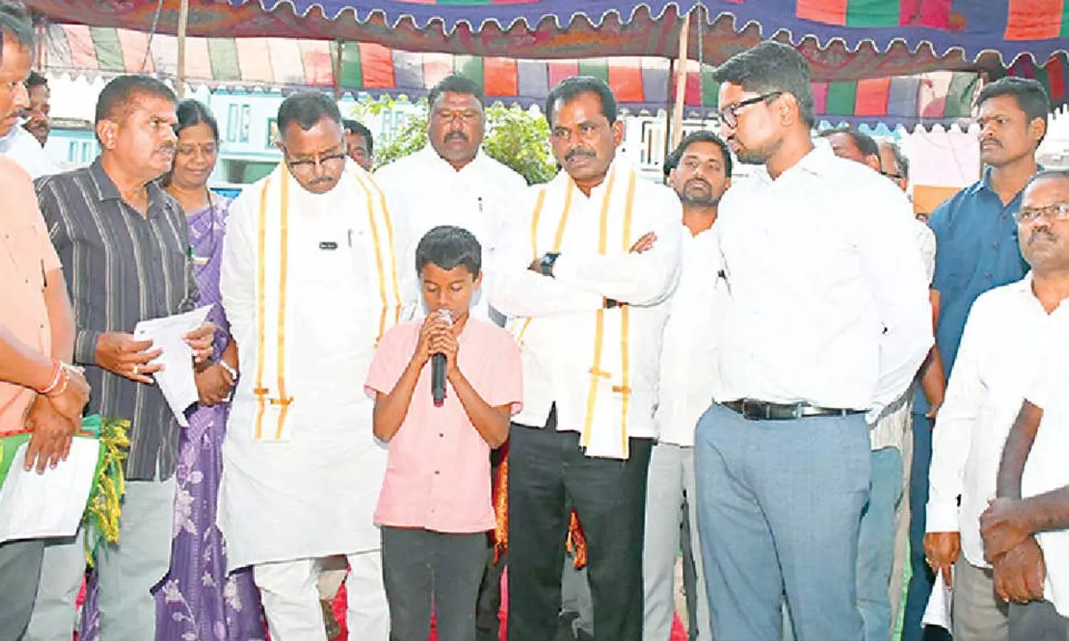 MP Mallu Ravi, MLA Thudi Megha Reddy, Wanaparthy Collector Adarsh Surabhi inaugurating the Kendriya Vidyalaya on the outskirts of Nagavaram MP Mallu Ravi, MLA Thudi Megha Reddy, Wanaparthy Collector Adarsh Surabhi inaugurating the Kendriya Vidyalaya on the outskirts of Nagavaram