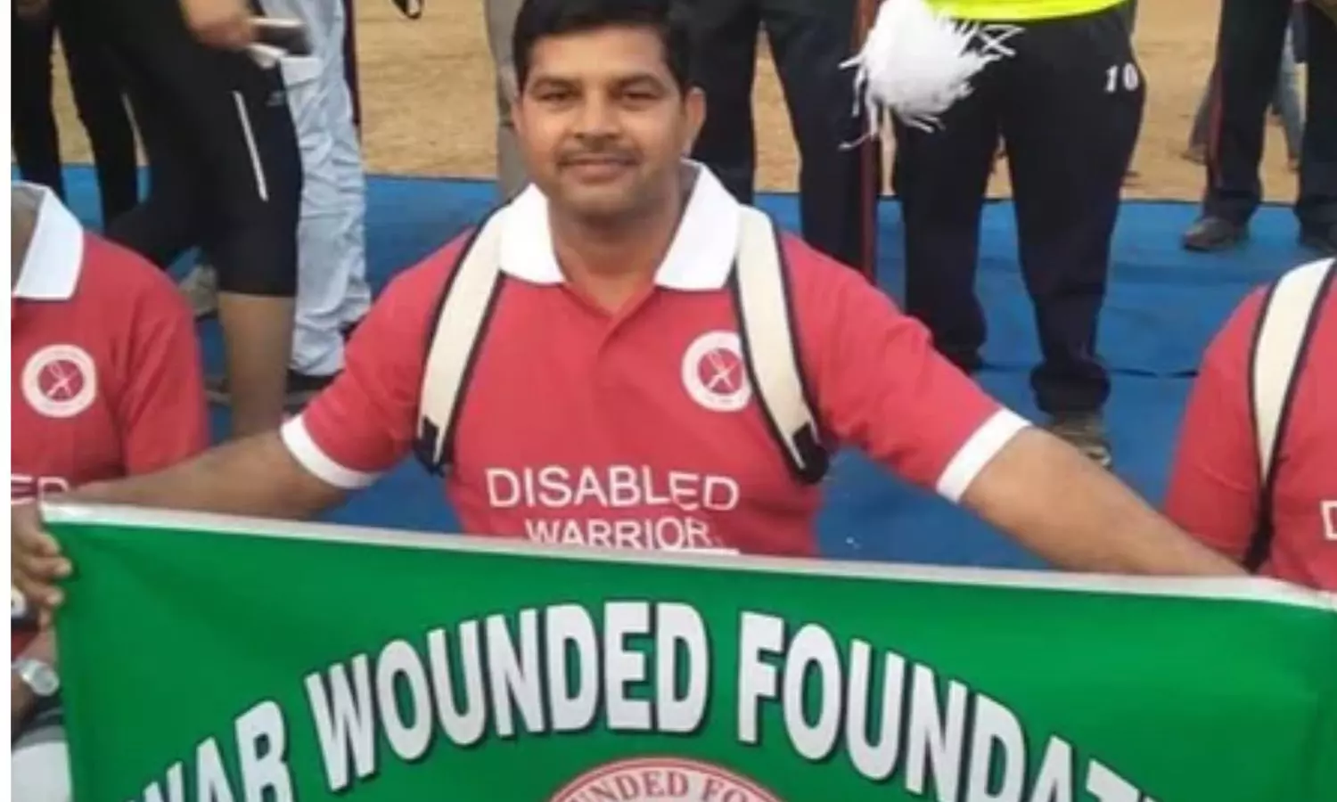 Four war-wounded Indian Army veterans Four war-wounded Indian Army veterans
