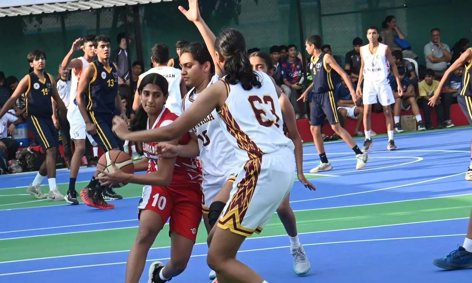 TG boys outplay Haryana 65–58; Krish Chowda shines with 26 points TG boys outplay Haryana 65–58; Krish Chowda shines with 26 points