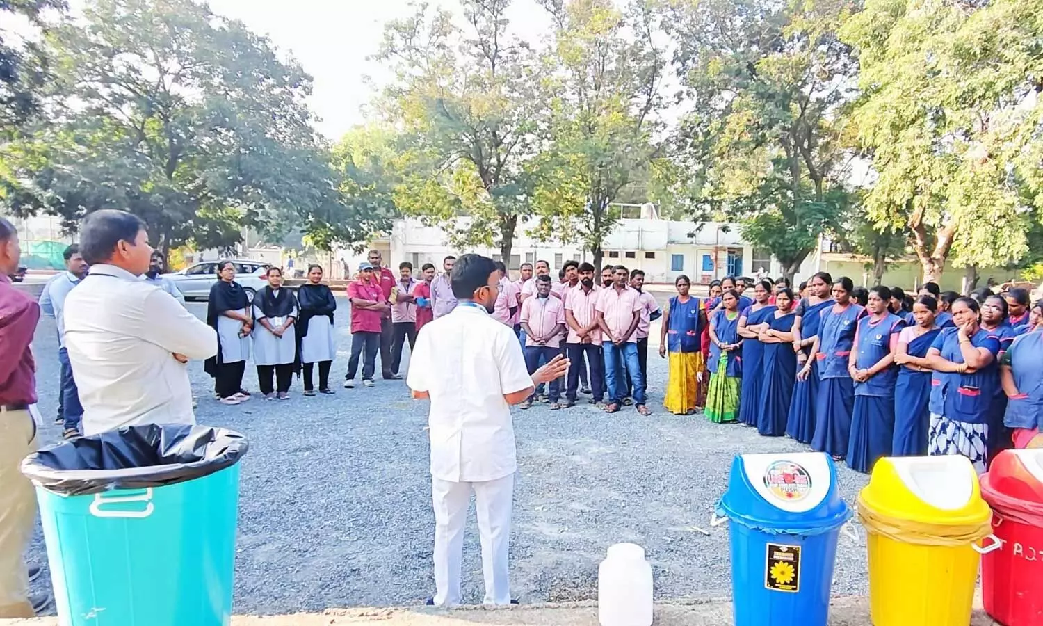 Nursing students and sanitation staff sensitised under Kayakalp drive Nursing students and sanitation staff sensitised under Kayakalp drive