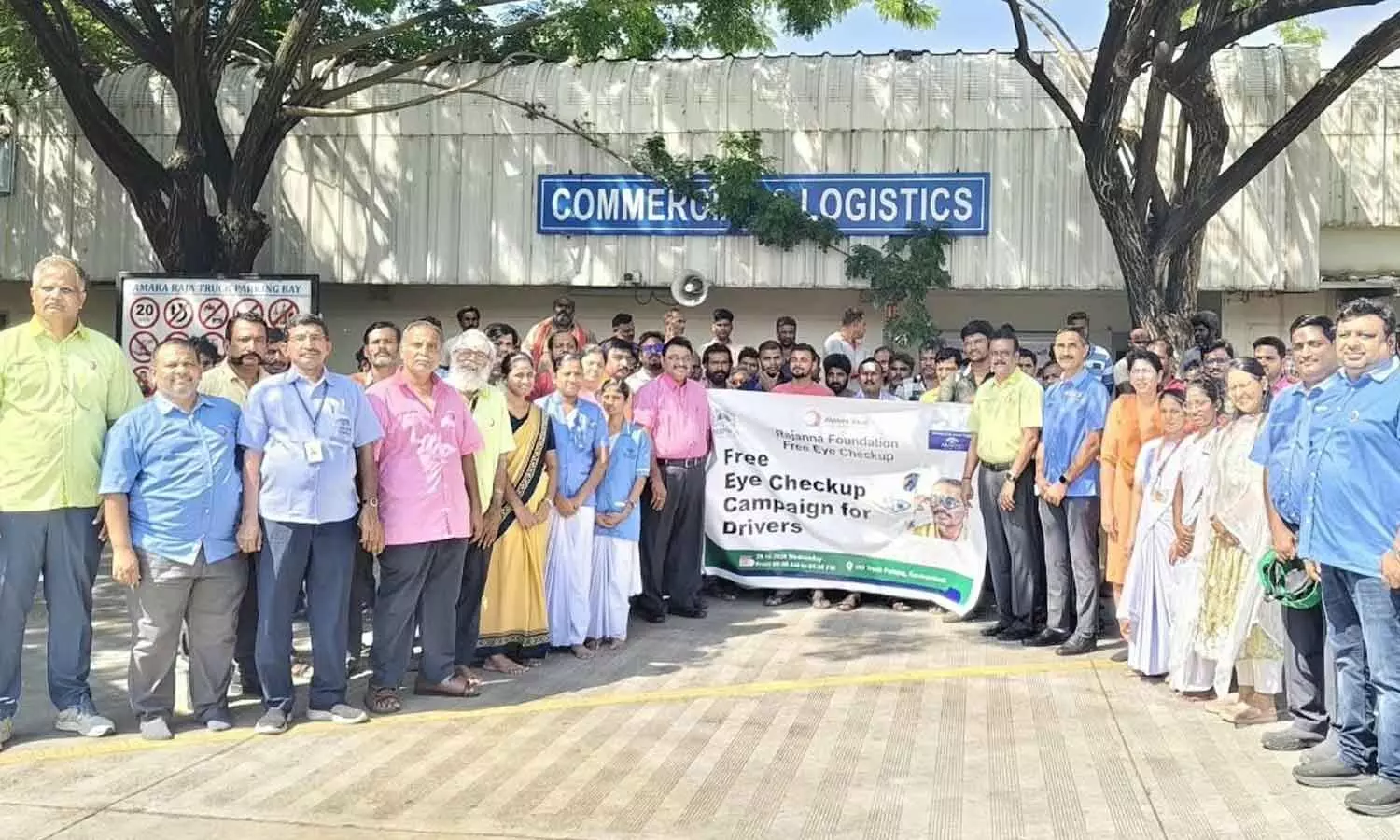 Amara Raja holds eye check-up camp for drivers Amara Raja holds eye check-up camp for drivers
