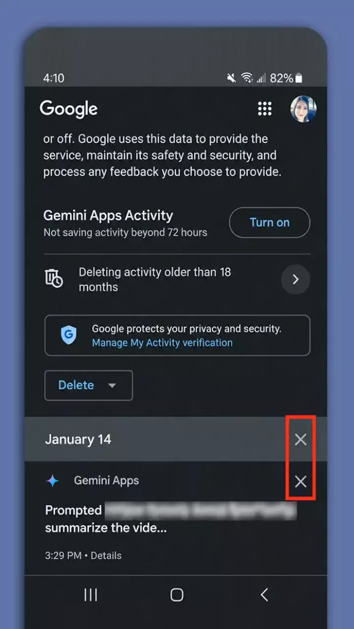 Google Gemini Activity: Manage & Delete Your Data Google Gemini Activity: Manage & Delete Your Data