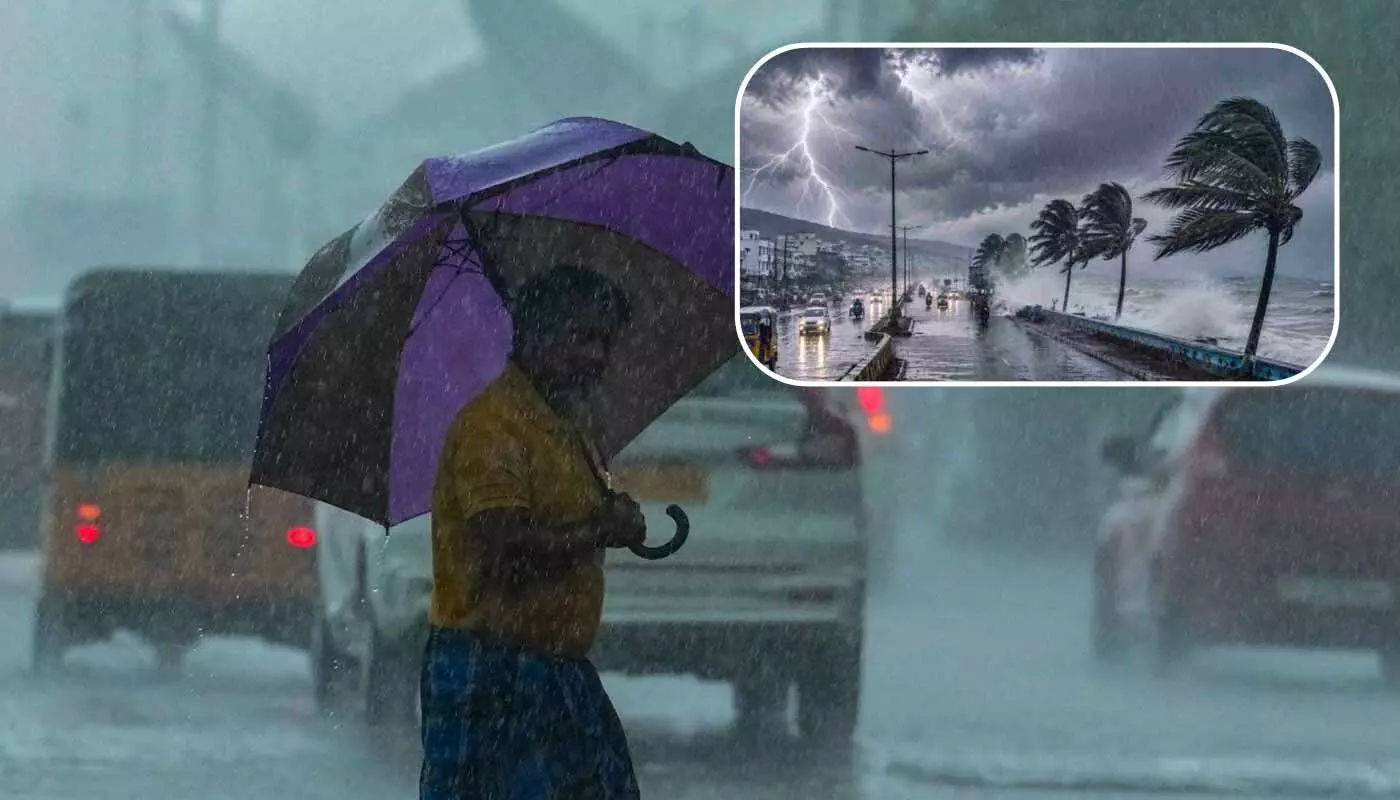 Heavy rain warning issued across Andhra Pradesh Heavy rain warning issued across Andhra Pradesh