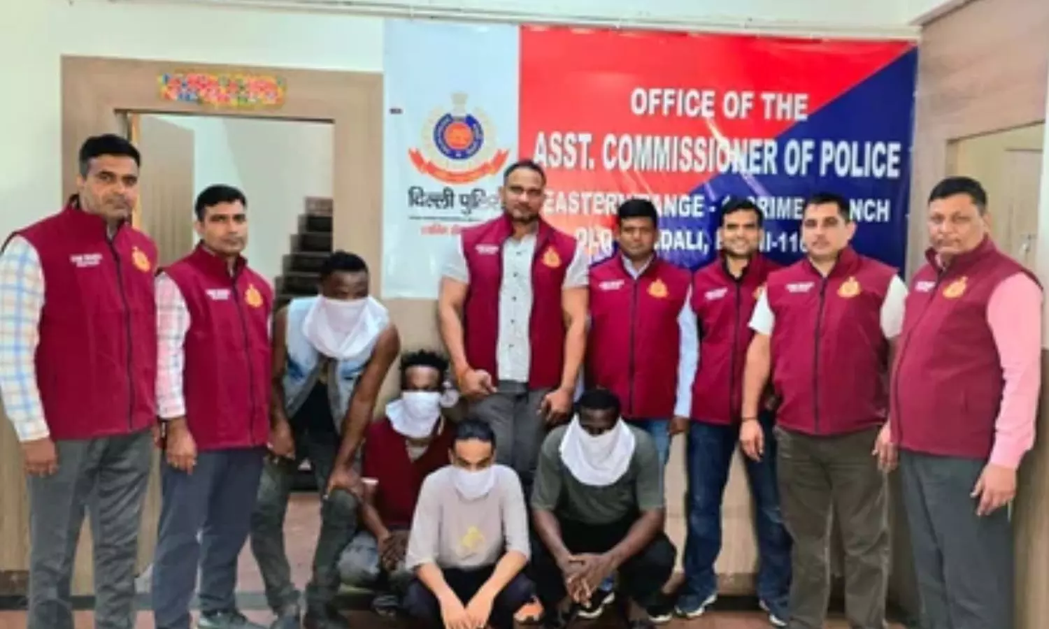 Three Nigerians and an Indian have been arrested Three Nigerians and an Indian have been arrested