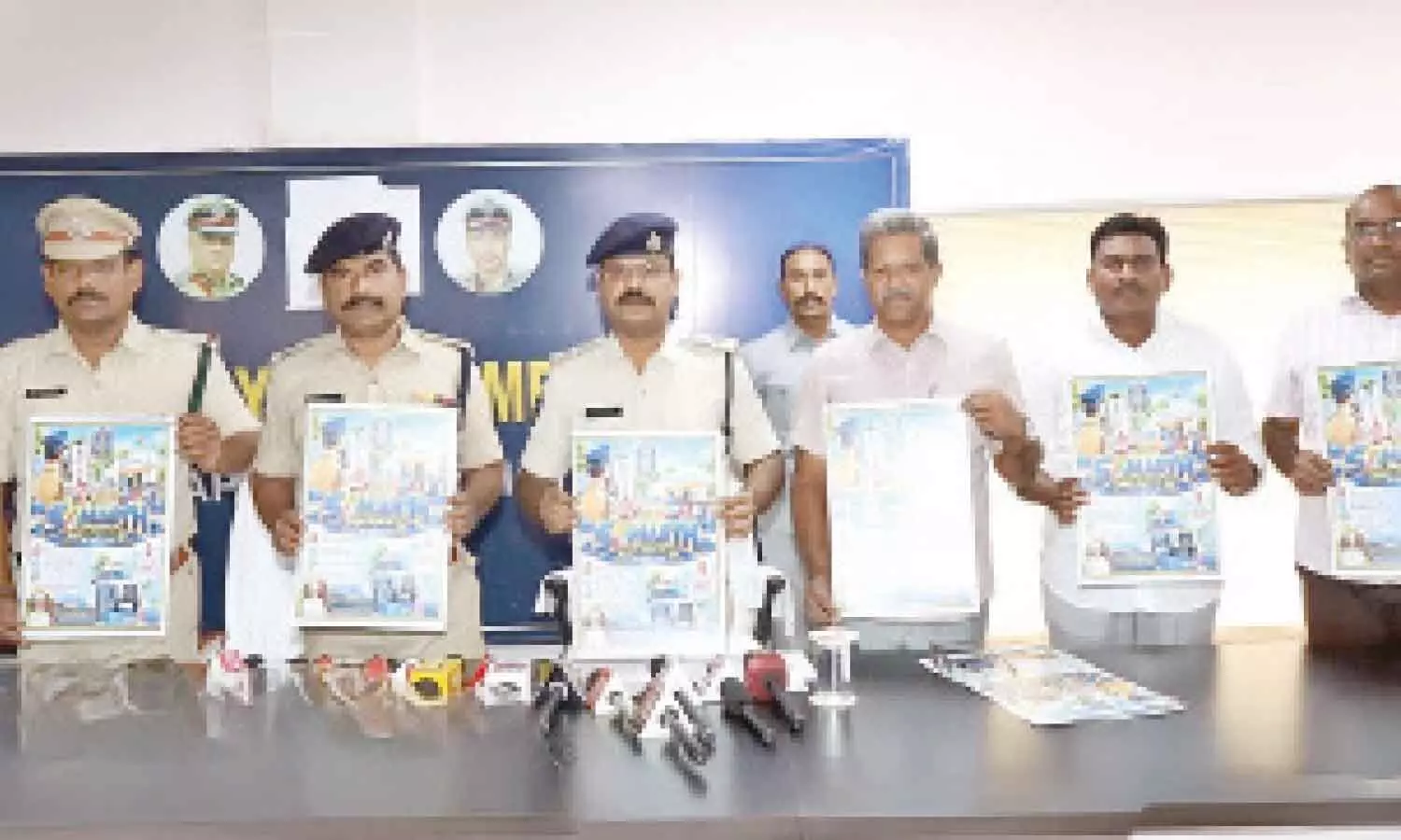 Bapatla SP B Umamaheswar and other officials launching SAMARTH app in Bapatla on Thursday Bapatla SP B Umamaheswar and other officials launching SAMARTH app in Bapatla on Thursday