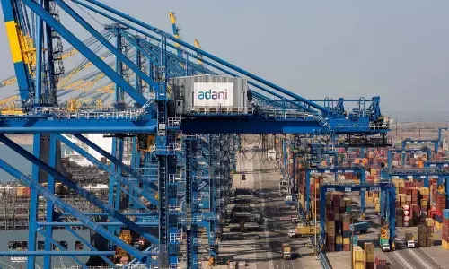 Adani Ports shares settle over 6 pc higher after strong Q2 results Adani Ports shares settle over 6 pc higher after strong Q2 results