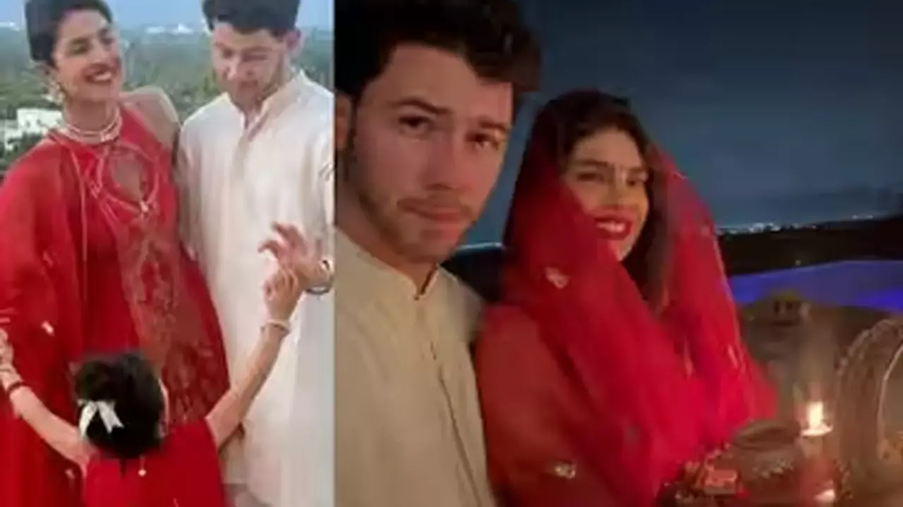 Priyanka Chopra Shares Adorable Karwa Chauth Pictures With Nick Jonas And Malti Priyanka Chopra Shares Adorable Karwa Chauth Pictures With Nick Jonas And Malti