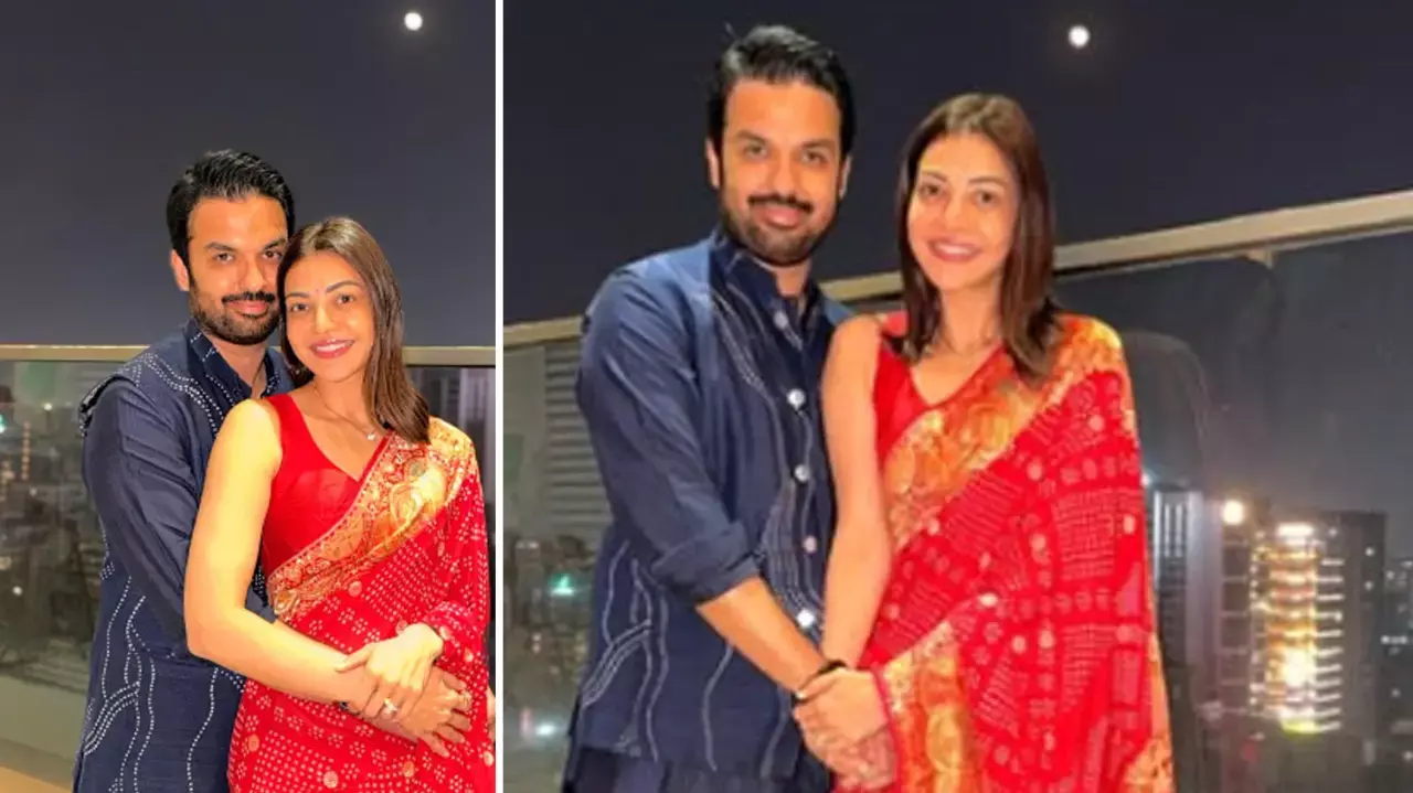 Kajal Aggarwal Celebrates Karwa Chauth With Husband Gautam, Shares Adorable Pics Kajal Aggarwal Celebrates Karwa Chauth With Husband Gautam, Shares Adorable Pics