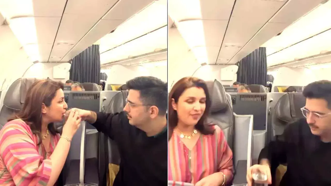 Parineeti Chopras Karwa Chauth Celebration At 35,000 Feet Steals Hearts Parineeti Chopras Karwa Chauth Celebration At 35,000 Feet Steals Hearts