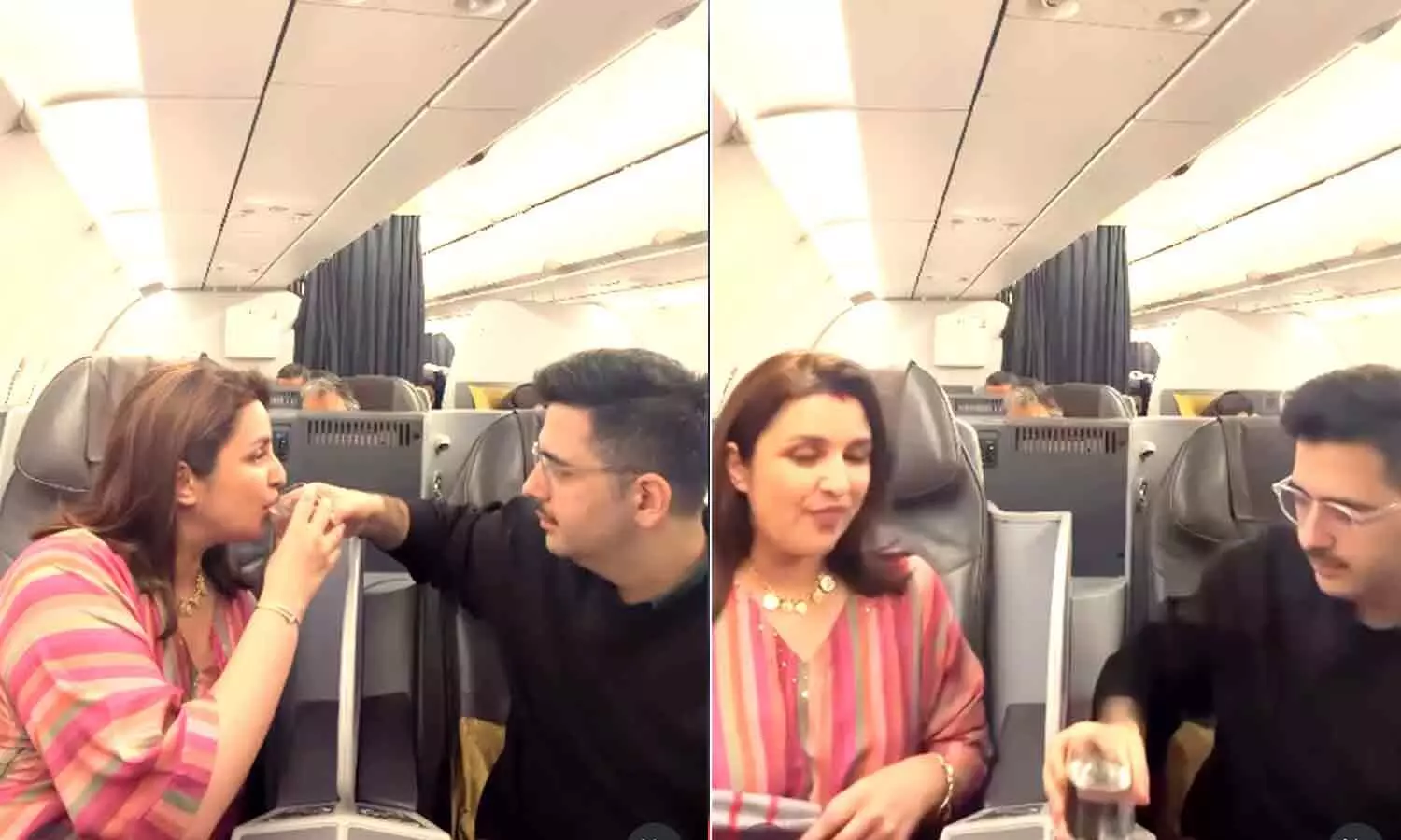 Parineeti Chopras Karwa Chauth Celebration At 35,000 Feet Steals Hearts Parineeti Chopras Karwa Chauth Celebration At 35,000 Feet Steals Hearts