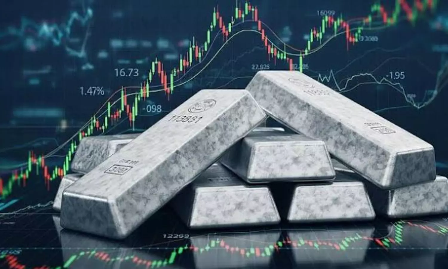 Silver prices in India fell by Rs 5,000 per kg Silver prices in India fell by Rs 5,000 per kg