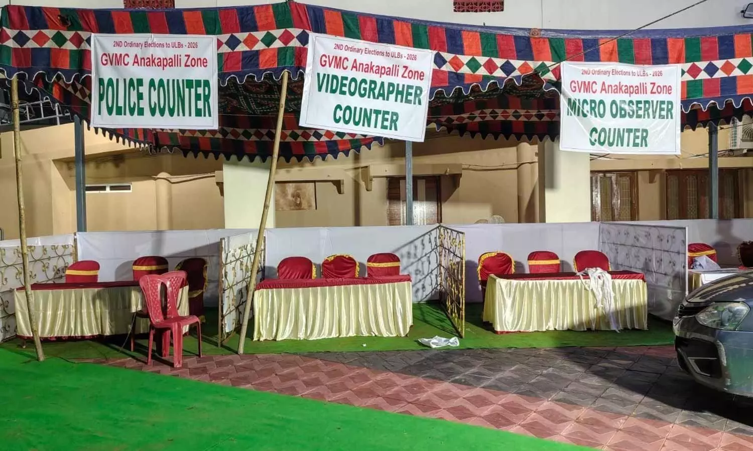 Ahead of local body elections, polling material distribution centre being arranged in Anakapalli Ahead of local body elections, polling material distribution centre being arranged in Anakapalli