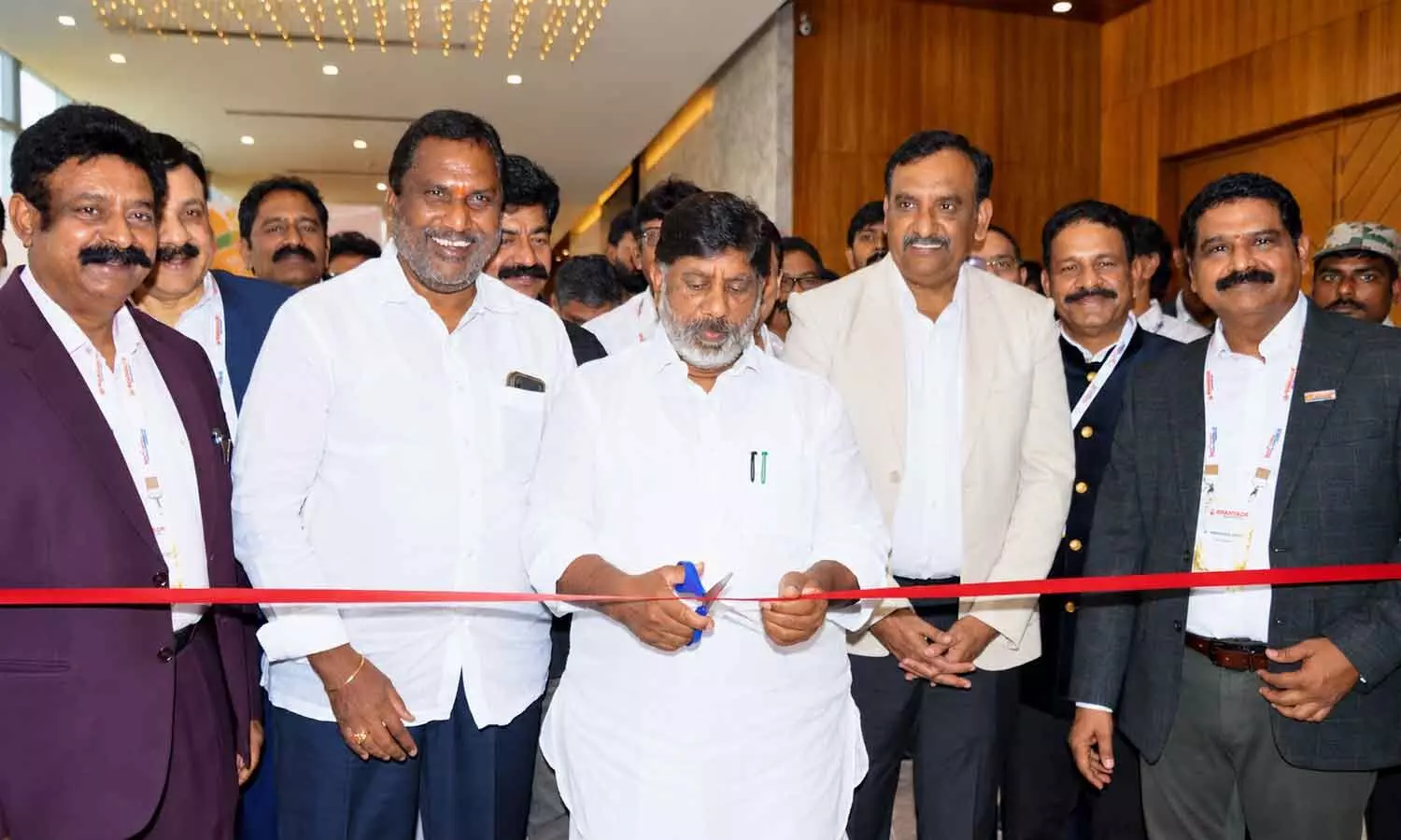 Dy Chief CM Bhatti Vikramarka inaugurating NAREDCO Telangana Property Show in HItex Exhibition center on Friday. Photo: Ch Prabhu Das Dy Chief CM Bhatti Vikramarka inaugurating NAREDCO Telangana Property Show in HItex Exhibition center on Friday. Photo: Ch Prabhu Das