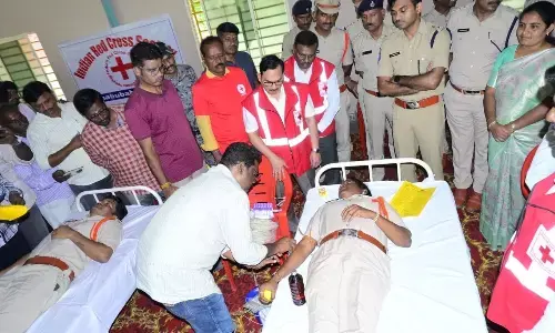 organised a mega blood donation camp