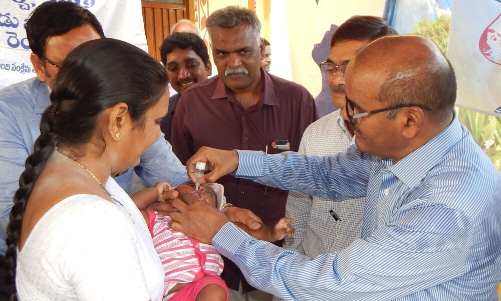Pulse polio drive held in Vijayawada