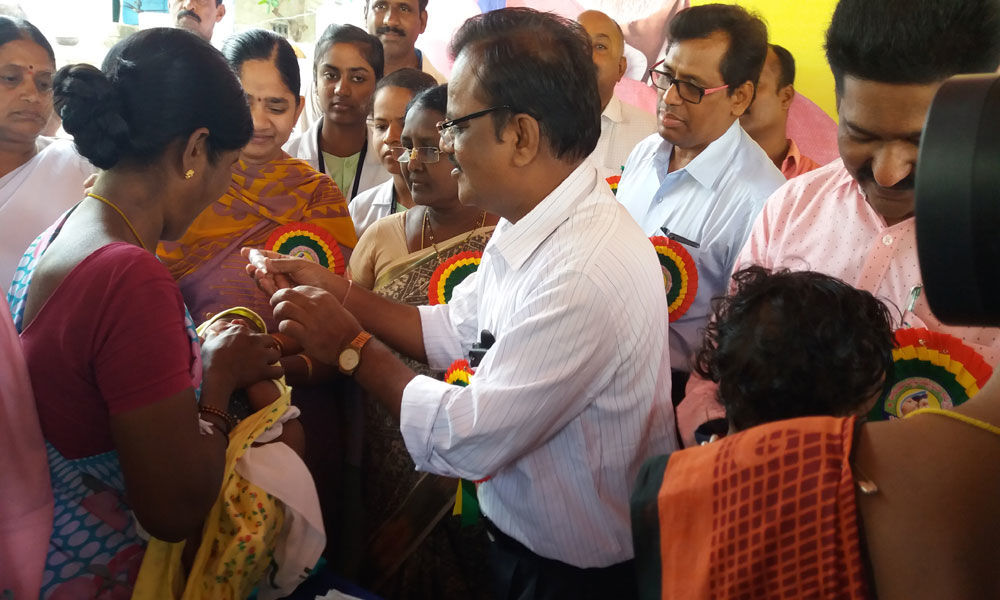 Polio drops administered to 4.82 lakh children in Chittoor