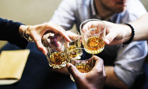 Moderate drinking associated with high blood pressure