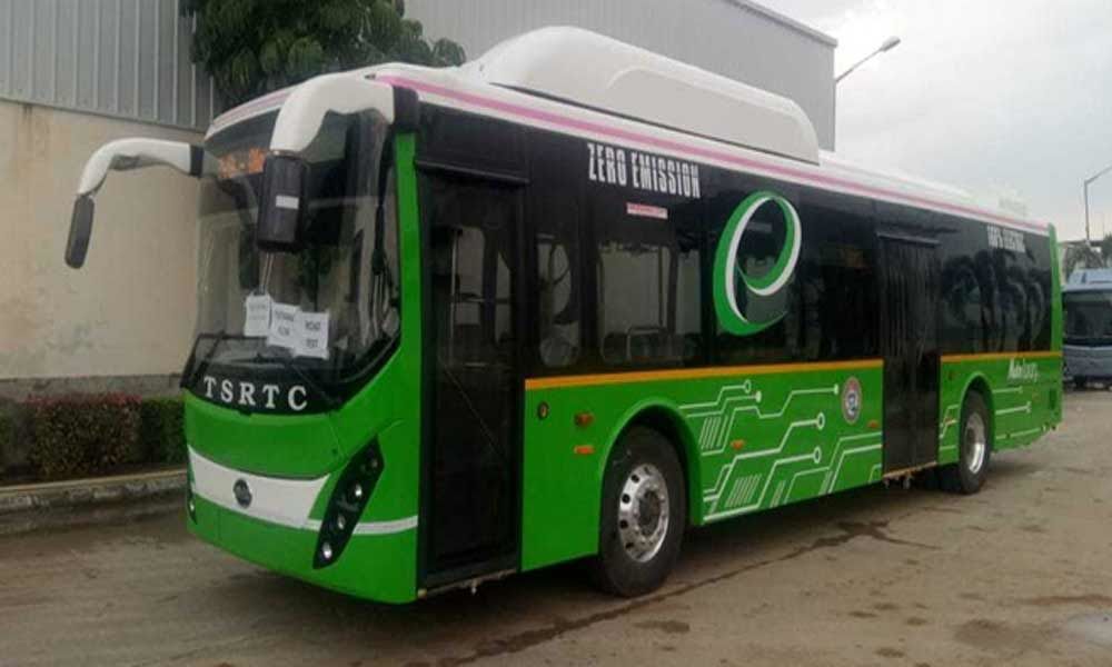 RTC rolls out five out of 40 eBuses