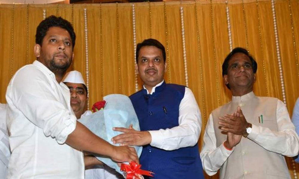 Maharashtra Congress leaders son joins BJP