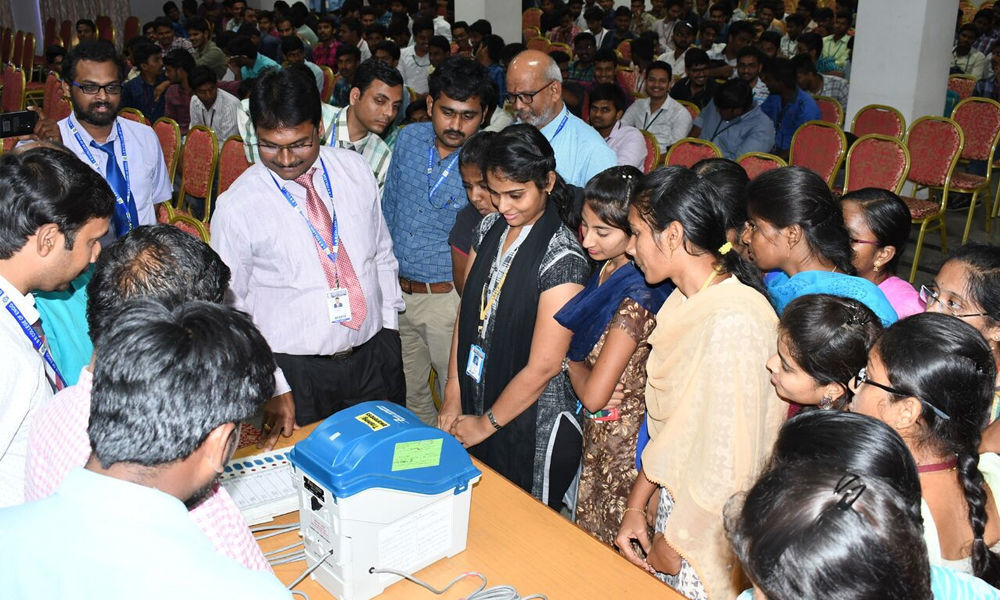 Exercise voting right, students told by VDO PV N Nageswara Rao