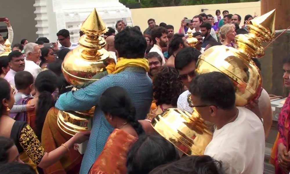 Kumbhabhishekam at Balaji temple today