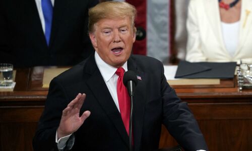 Trump defends Tim Apple comment, says he was saving time