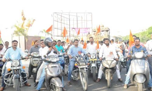 Grand welcome to Basava Jyothi Sandesh Yatra