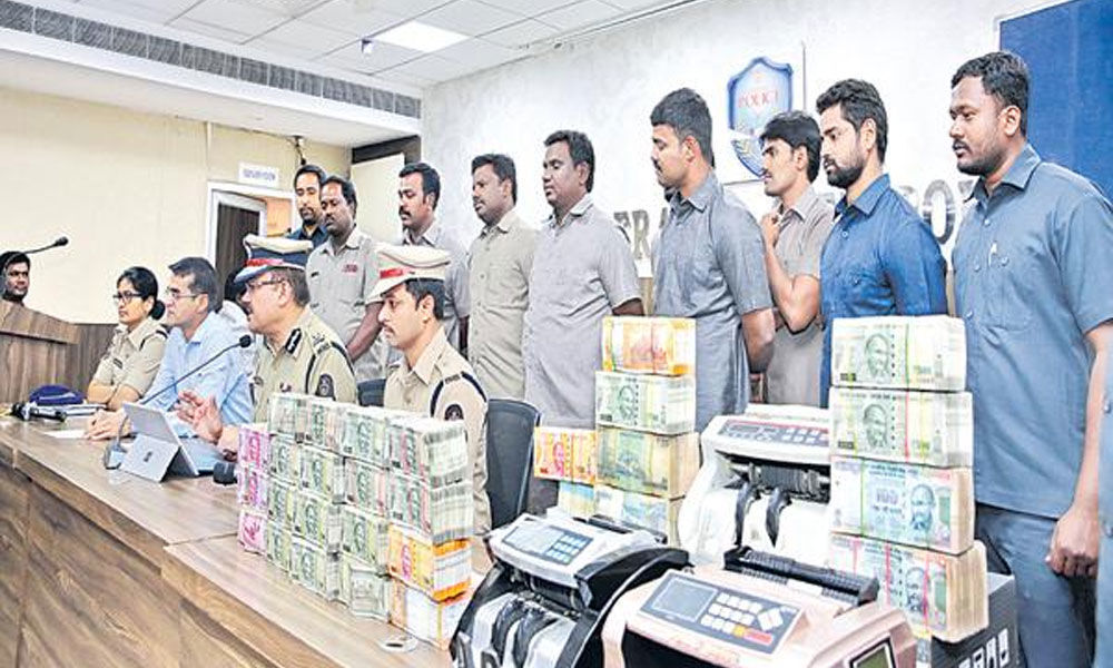 Hyderabad cops seize Rs 90 lakh unaccounted cash , 4 held