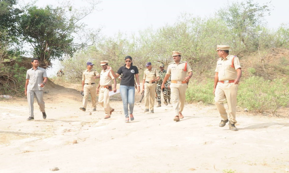 DCP Rakshita K Murthy inspects Maoist-affected areas