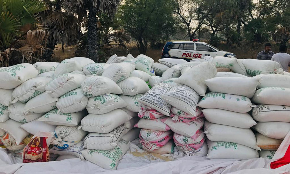 Public distribution system rice seized