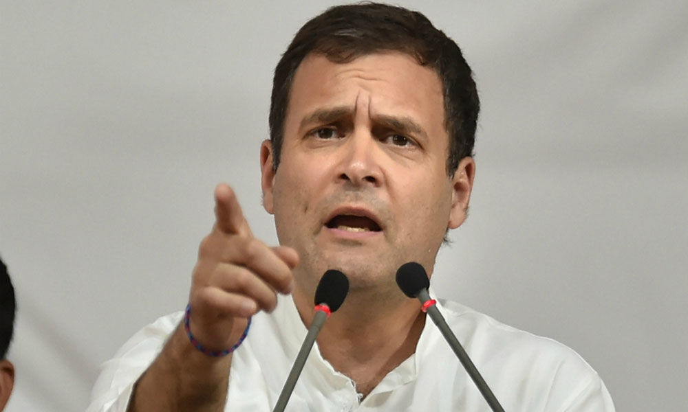 Weak Modi is scared of Xi: Rahuls dig at PM over Azhar issue