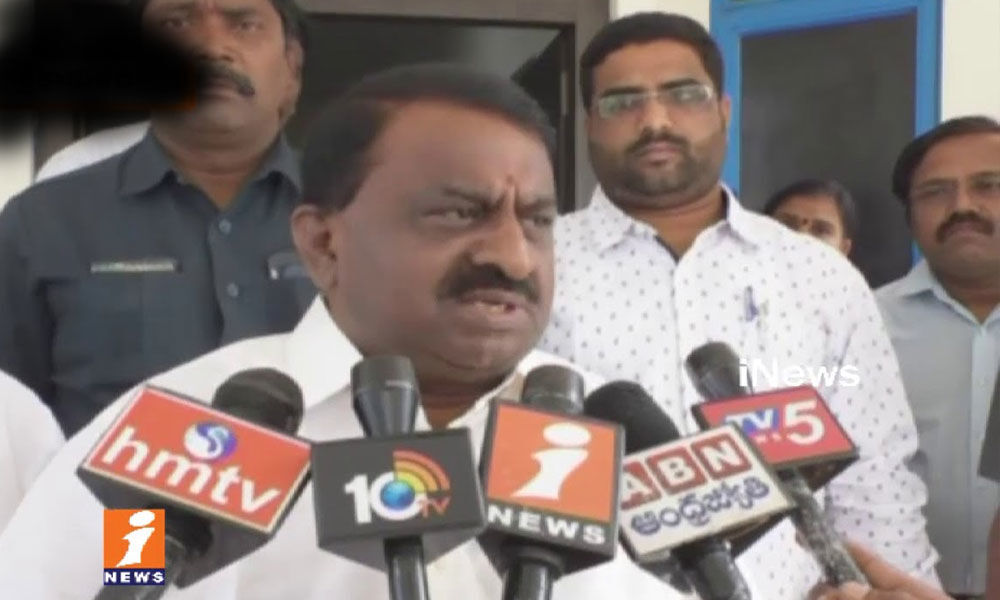 Minister Pithani Sathya Narayana Press Meet in Vijayawada