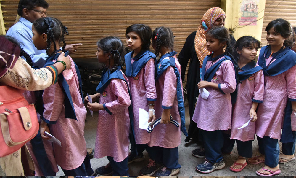 59 students of Minorities school take ill