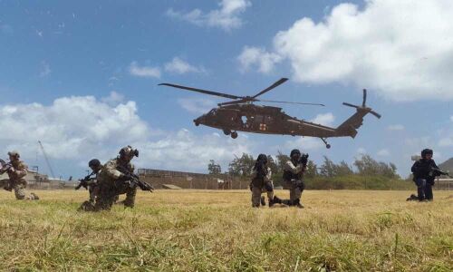 US forces training with Indian NSG